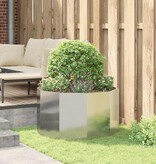 VidaXL Plantenbak Zilver 90 x 90 x 50 cm Roestvrij staal