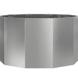 VidaXL Plantenbak Zilver 90 x 90 x 50 cm Roestvrij staal