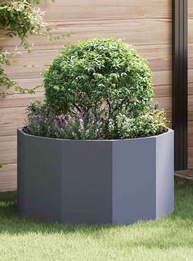 VidaXL Plantenbak Antraciet 90 x 90 x 50 cm Staal