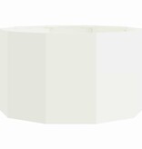 VidaXL Plantenbak Wit 90 x 90 x 50 cm Staal
