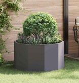 VidaXL Plantenbak Zwart 90 x 90 x 50 cm Staal