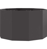 VidaXL Plantenbak Zwart 90 x 90 x 50 cm Staal