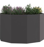 VidaXL Plantenbak Zwart 90 x 90 x 50 cm Staal