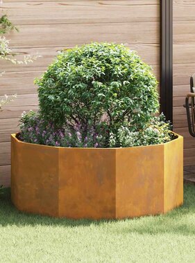 VidaXL Plantenbak Roestig 120 x 120 x 50 cm Cortenstaal