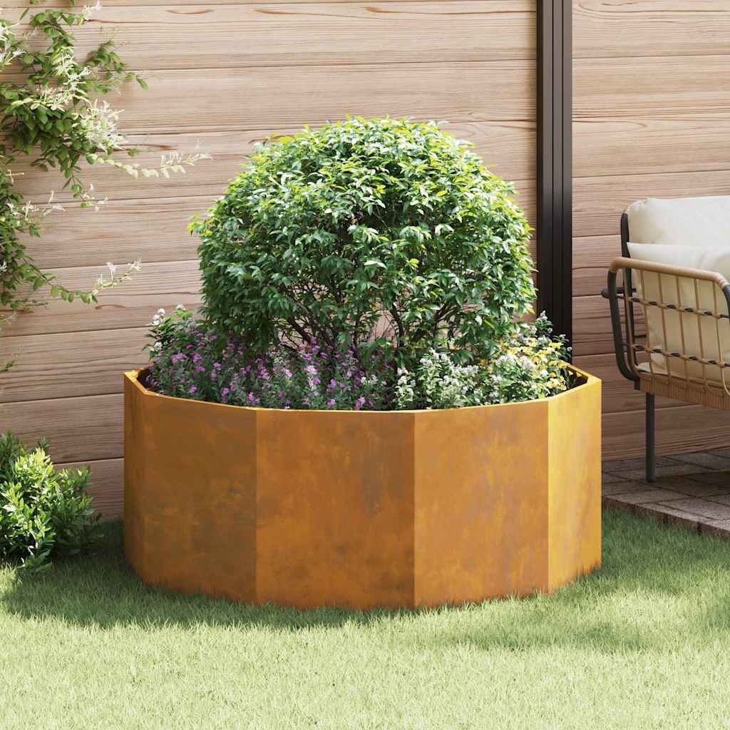 VidaXL Plantenbak Roestig 120 x 120 x 50 cm Cortenstaal