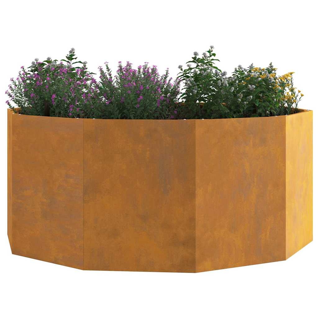 VidaXL Plantenbak Roestig 120 x 120 x 50 cm Cortenstaal