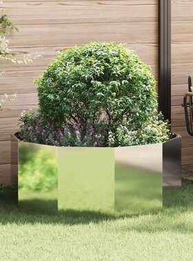 VidaXL Plantenbak Zilver 120 x 120 x 50 cm Gegalvaniseerd staal