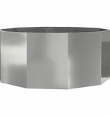 VidaXL Plantenbak Zilver 120 x 120 x 50 cm Gegalvaniseerd staal