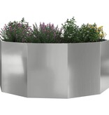 VidaXL Plantenbak Zilver 120 x 120 x 50 cm Gegalvaniseerd staal
