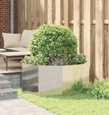 VidaXL Plantenbak Zilver 120 x 120 x 50 cm Gegalvaniseerd staal