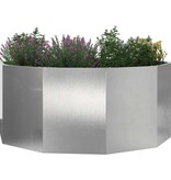 VidaXL Plantenbak Zilver 120 x 120 x 50 cm Roestvrij staal