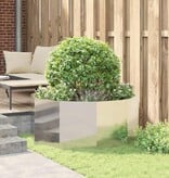 VidaXL Plantenbak Zilver 120 x 120 x 50 cm Roestvrij staal