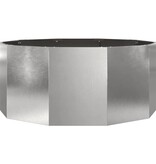 VidaXL Plantenbak Zilver 120 x 120 x 50 cm Roestvrij staal