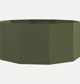 VidaXL Plantenbak Olijf Groen 120 x 120 x 50 cm Staal