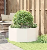 VidaXL Plantenbak Wit 120 x 120 x 50 cm Staal