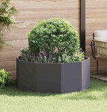 VidaXL Plantenbak Zwart 120 x 120 x 50 cm Staal