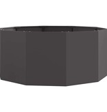 VidaXL Plantenbak Zwart 120 x 120 x 50 cm Staal