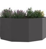 VidaXL Plantenbak Zwart 120 x 120 x 50 cm Staal
