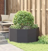 VidaXL Plantenbak Zwart 120 x 120 x 50 cm Staal