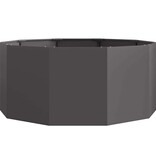 VidaXL Plantenbak Zwart 120 x 120 x 50 cm Staal