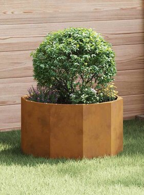 VidaXL Plantenbak Roestig 60 x 60 x 35 cm Cortenstaal