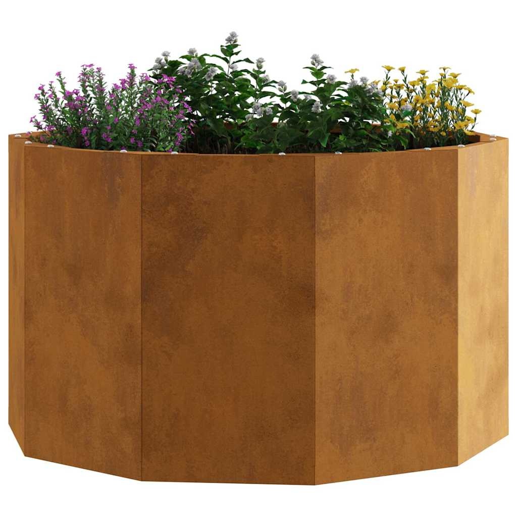VidaXL Plantenbak Roestig 60 x 60 x 35 cm Cortenstaal