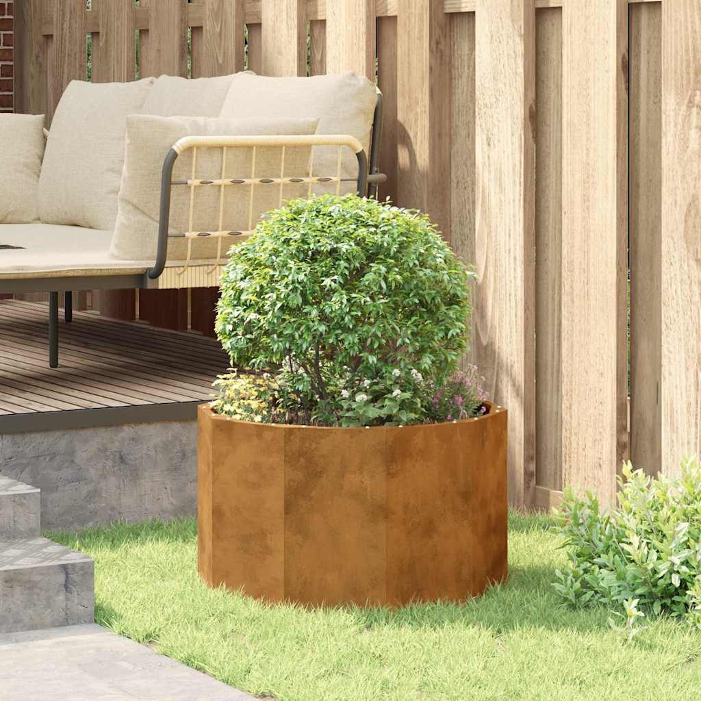 VidaXL Plantenbak Roestig 60 x 60 x 35 cm Cortenstaal