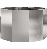 VidaXL Plantenbak Zilver 60 x 60 x 35 cm Roestvrij staal