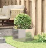 VidaXL Plantenbak Zilver 60 x 60 x 35 cm Roestvrij staal