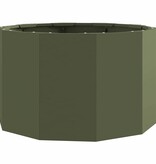 VidaXL Plantenbak Olijf Groen 60 x 60 x 35 cm Staal