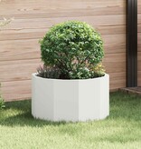 VidaXL Plantenbak Wit 60 x 60 x 35 cm Staal