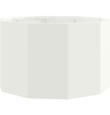 VidaXL Plantenbak Wit 60 x 60 x 35 cm Staal