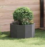 VidaXL Plantenbak Zwart 60 x 60 x 35 cm Staal