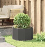 VidaXL Plantenbak Zwart 60 x 60 x 35 cm Staal