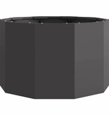 VidaXL Plantenbak Zwart 60 x 60 x 35 cm Staal