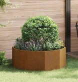 VidaXL Plantenbak Roestig 90 x 90 x 35 cm Cortenstaal
