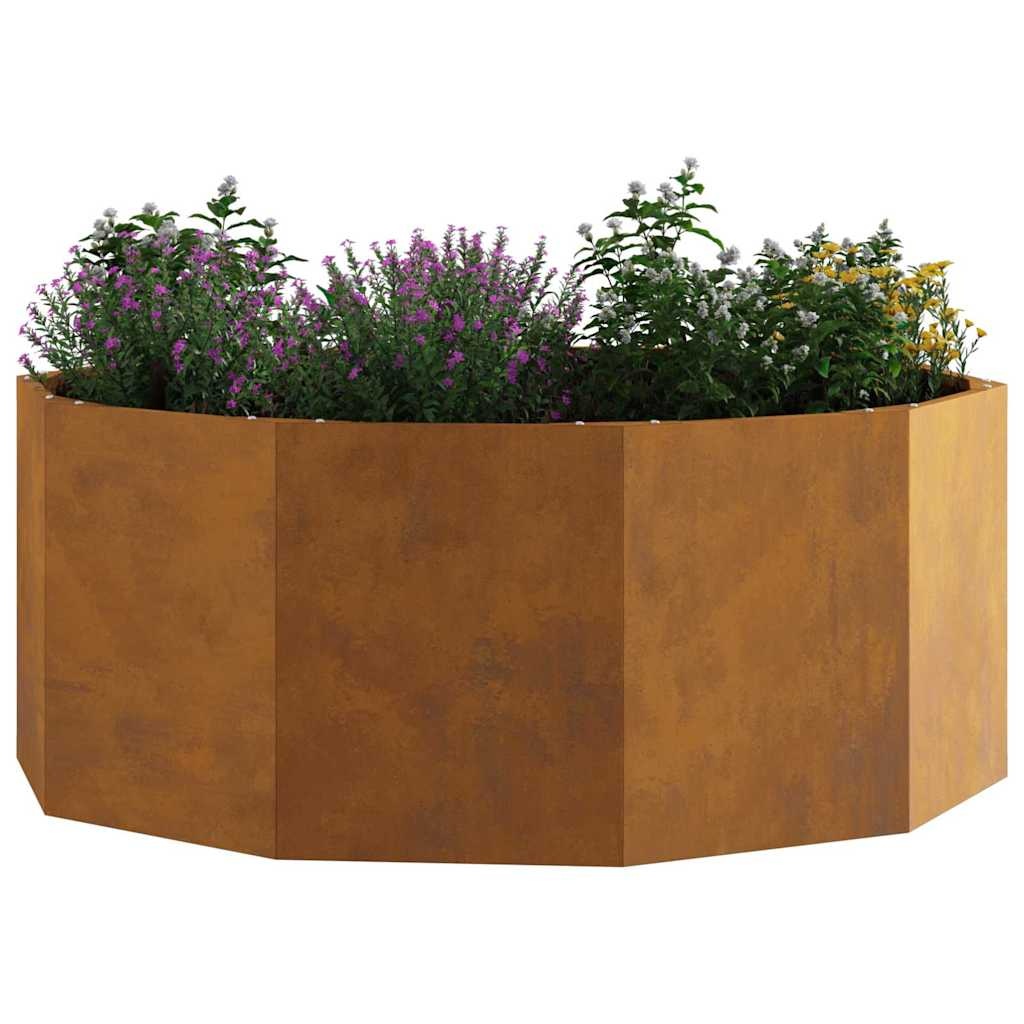 VidaXL Plantenbak Roestig 90 x 90 x 35 cm Cortenstaal