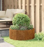VidaXL Plantenbak Roestig 90 x 90 x 35 cm Cortenstaal