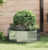 VidaXL Plantenbak Zilver 90 x 90 x 35 cm Gegalvaniseerd staal