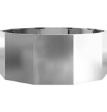 VidaXL Plantenbak Zilver 90 x 90 x 35 cm Gegalvaniseerd staal