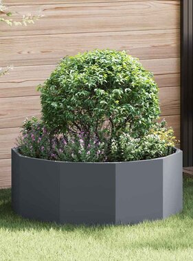 VidaXL Plantenbak Antraciet 90 x 90 x 35 cm Staal