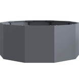 VidaXL Plantenbak Antraciet 90 x 90 x 35 cm Staal