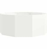 VidaXL Plantenbak Wit 90 x 90 x 35 cm Staal