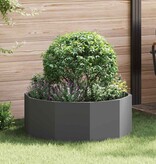 VidaXL Plantenbak Zwart 90 x 90 x 35 cm Staal