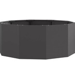 VidaXL Plantenbak Zwart 90 x 90 x 35 cm Staal