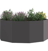 VidaXL Plantenbak Zwart 90 x 90 x 35 cm Staal