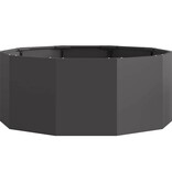 VidaXL Plantenbak Zwart 90 x 90 x 35 cm Staal