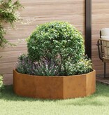 VidaXL Plantenbak Roestig 120 x 120 x 35 cm Cortenstaal