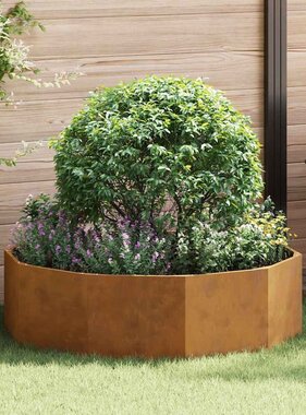 VidaXL Plantenbak Roestig 120 x 120 x 35 cm Cortenstaal
