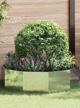 VidaXL Plantenbak Zilver 120 x 120 x 35 cm Gegalvaniseerd staal